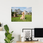 Poster des Goldenen Retriever mit Zitat (Heimbüro)