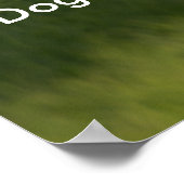 Poster des Goldenen Retriever mit Zitat (Ecke)