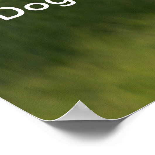 Poster des Goldenen Retriever mit Zitat (Ecke)