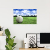 Poster des Golfplatzes (Heimbüro)