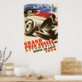 Poster des Grand Prix von 1934 (Küche)