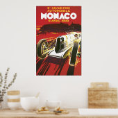 Poster des Grand Prix von Monaco 1930 (Küche)