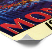 Poster des Grand Prix von Monaco 1957 (Ecke)