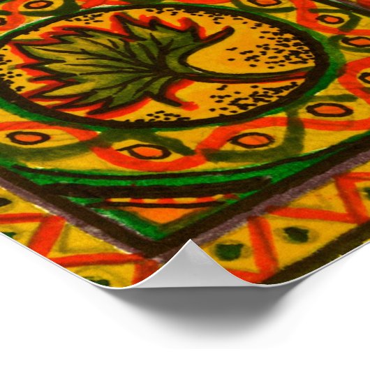 Poster des grünen Mannes (Ecke)