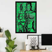 Poster des Haustiermonsters (Heimbüro)