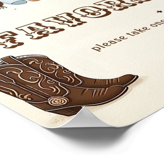 Poster des kleinen Cowboy Favers (Ecke)