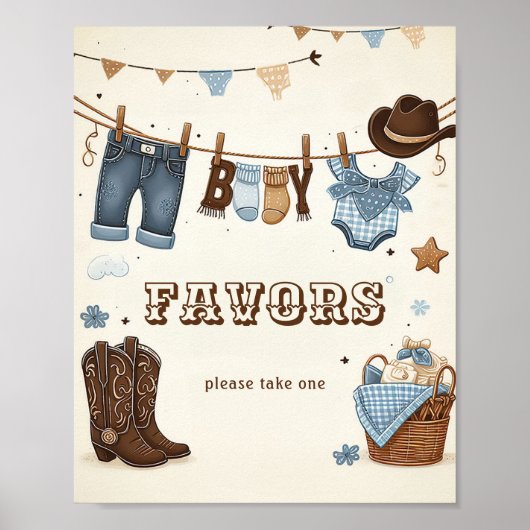 Poster des kleinen Cowboy Favers (Vorne)