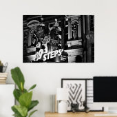 Poster des Londoner Theaters Piccadilly (1843 B&W) (Heimbüro)