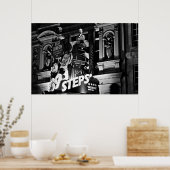 Poster des Londoner Theaters Piccadilly (1843 B&W) (Küche)