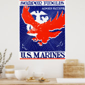 Poster des Marine Corps des Zweiten Weltkriegs (Küche)