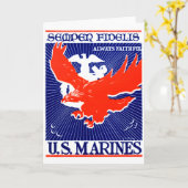 Poster des Marine Corps des Zweiten Weltkriegs Karte (Gelbe Blume)