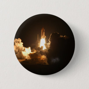 Poster des nächtlichen Space Shuttle Starts Button