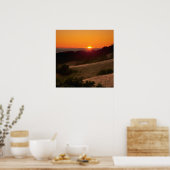 Poster des schönen kalifornischen Sonnenuntergangs (Küche)