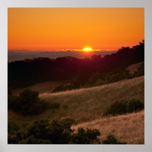 Poster des schönen kalifornischen Sonnenuntergangs (Vorne)