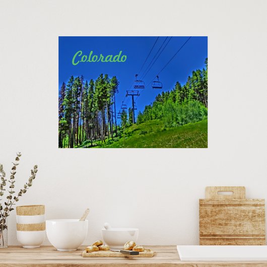 Poster des Skiliftes Colorado (Küche)