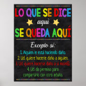 Poster des spanischen Beratungsbüros (Vorne)