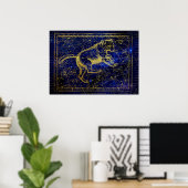 Poster des Sternbildes Großer Bär (Heimbüro)