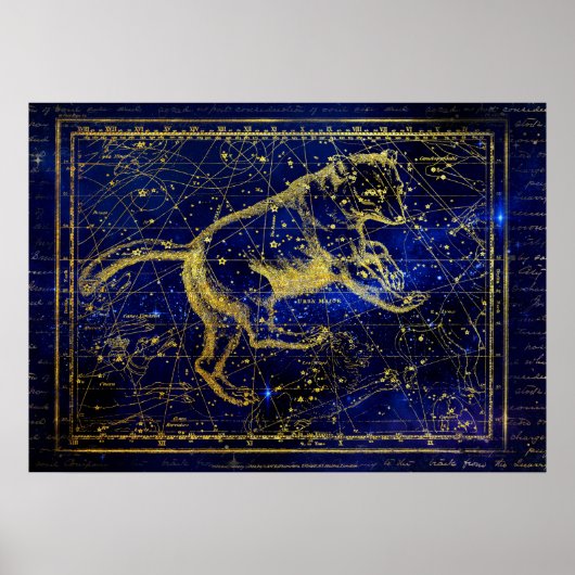 Poster des Sternbildes Großer Bär (Vorne)