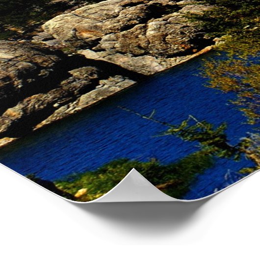 Poster des Sylvan Lake Custer Staat (Ecke)