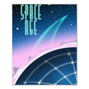 Poster des Weltraumwettlaufs der 1980er Jahre