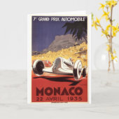 Poster-Design von Monaco 1935 Karte (Gelbe Blume)