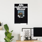 Poster Deutsche Bahn Jeder redet darüber (Heimbüro)