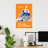 Poster Deutsche Bundesbahn 125 Jahre Deutsche (Heimbüro)