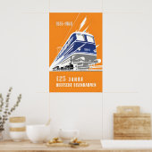 Poster Deutsche Bundesbahn 125 Jahre Deutsche (Küche)