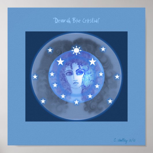 Poster "Devorah Blue Celestial" (Vorne)