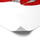 Poster Diamond Herz mit Kisses (Ecke)