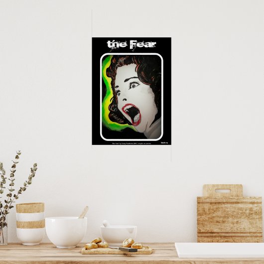 Poster "die Angst" (Küche)