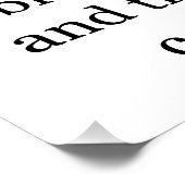 Poster Die Blume träumt nicht von der Biene (Ecke)