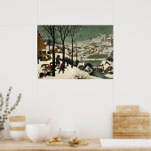 Poster Die Jäger im Schnee Pieter Bruegel (Küche)