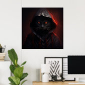 Poster Die Nachtangst der Katze (Heimbüro)