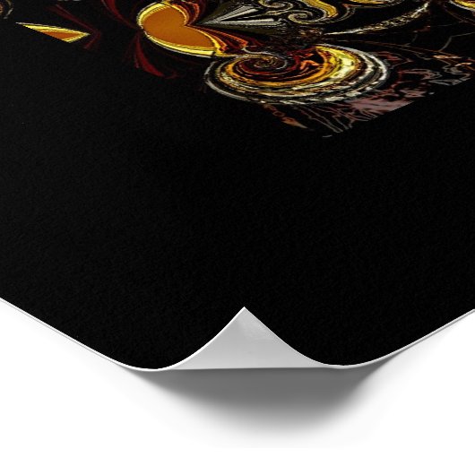 Poster Digitale Abstrakte Kunst (Ecke)