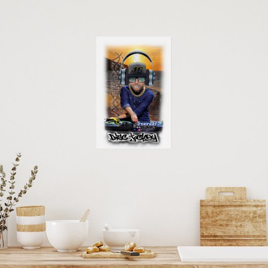 Poster DJ Disk Jockey (Küche)