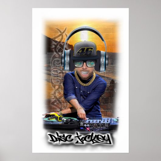 Poster DJ Disk Jockey (Vorne)