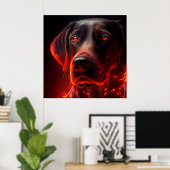 Poster Dog (Heimbüro)