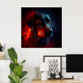 Poster Dog (Heimbüro)