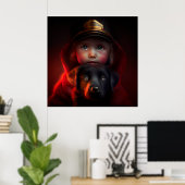 Poster Dog (Heimbüro)