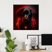 Poster Dog (Heimbüro)