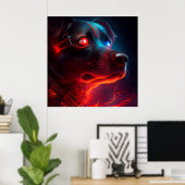 Poster Dog (Heimbüro)