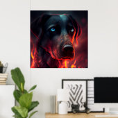 Poster Dog (Heimbüro)