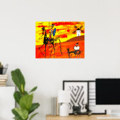 Poster Don Quijote (Heimbüro)