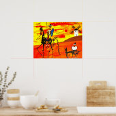 Poster Don Quijote (Küche)