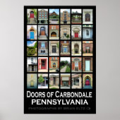 Poster "Doors of Carbondale Pennsylvania" (Vorne)