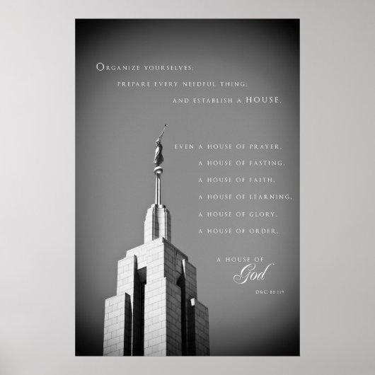Poster - Draper Utah LDS Tempel 2 (Vorne)