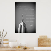 Poster - Draper Utah LDS Tempel 2 (Küche)