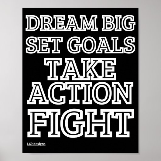 Poster "DREAM BIG..." (Vorne)