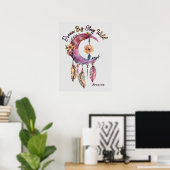 Poster - Dream Catcher "Dream Big Bleibe Wild" (Heimbüro)